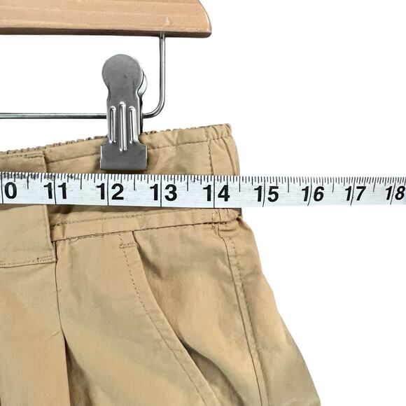 Madewell Pull On Balloon Pants Womens 4 Tan Pleated Adjustable Tabs Modern - Picture 9 of 16